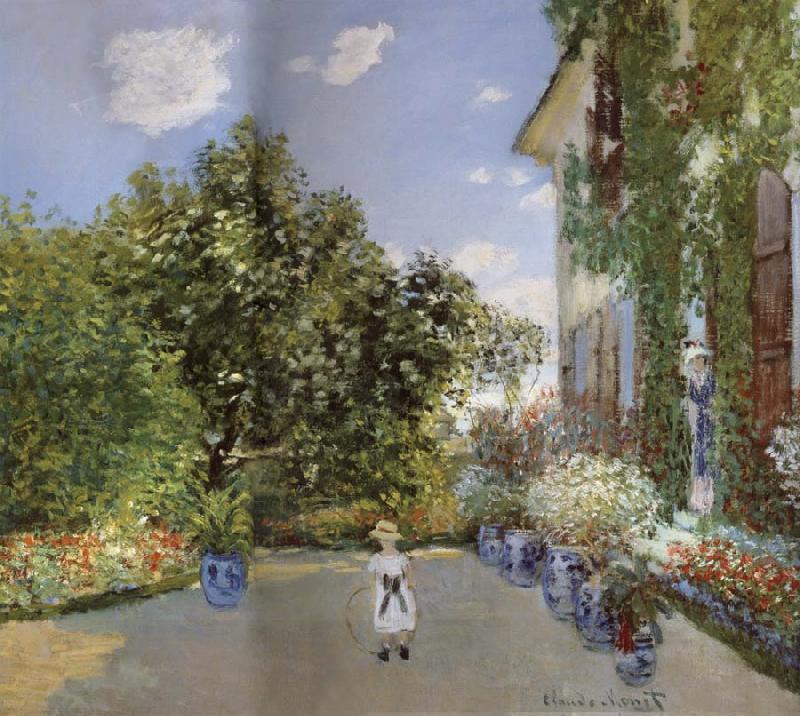 Claude Monet The Artist-s House at Argenteuil oil painting picture